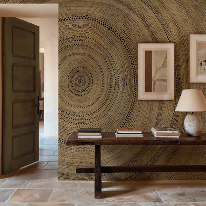 Bois mural by Coordonné in Copper, shown in a styled room