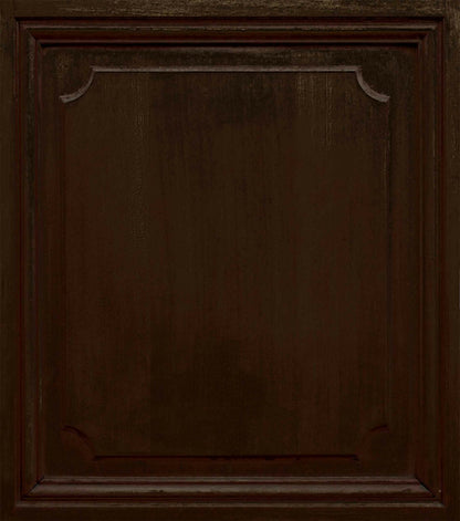 Boiserie wallpaper by Coordonné in Chocolate, flat pattern view