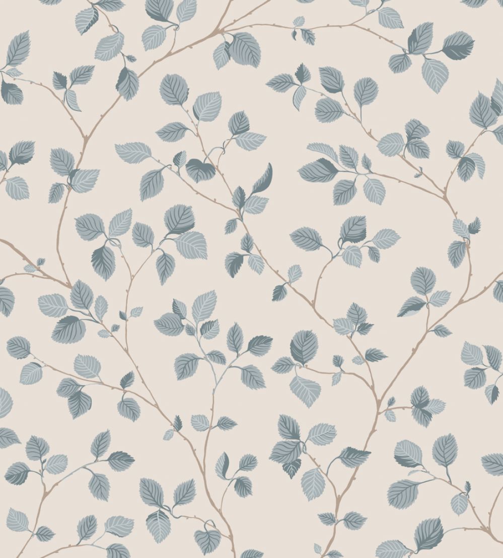 Bokskog Wallpaper by Sandberg Misty Blue
