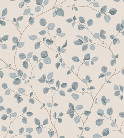 Bokskog Wallpaper by Sandberg Misty Blue
