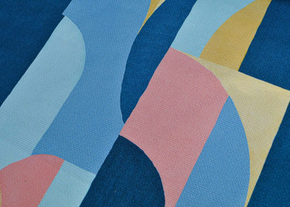 Bongo fabric by Coordonné in Cítrico, shown in a styled room