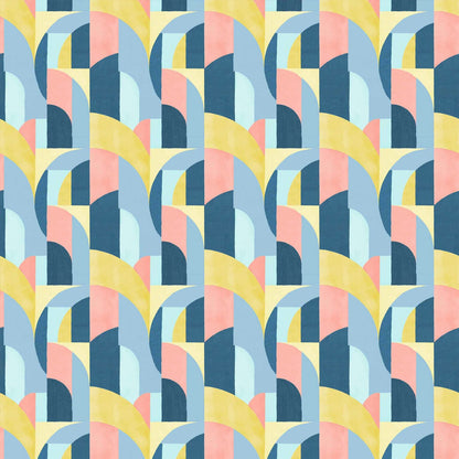 Bongo fabric by Coordonné in Cítrico, flat pattern view