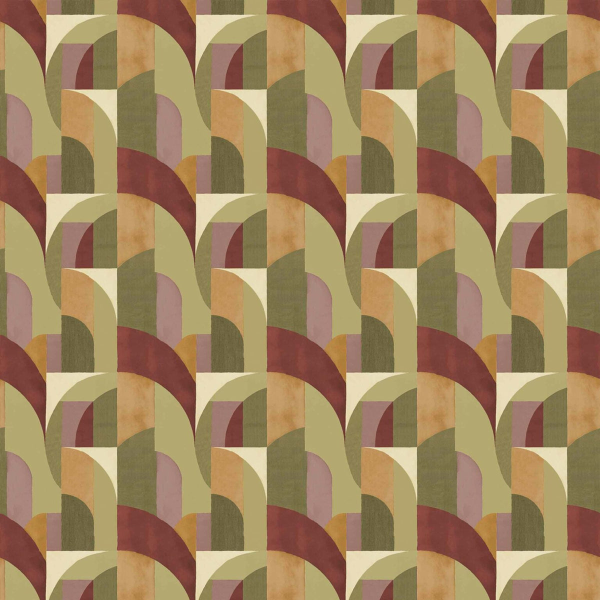Bongo fabric by Coordonné in Kaki, flat pattern view
