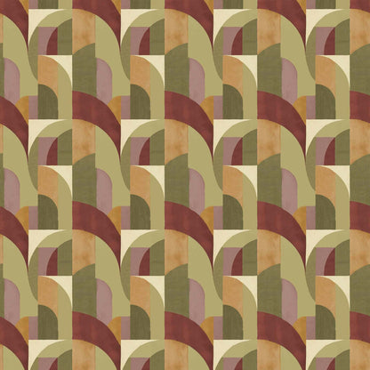 Bongo fabric by Coordonné in Kaki, flat pattern view