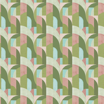 Bongo fabric by Coordonné in Nude, flat pattern view