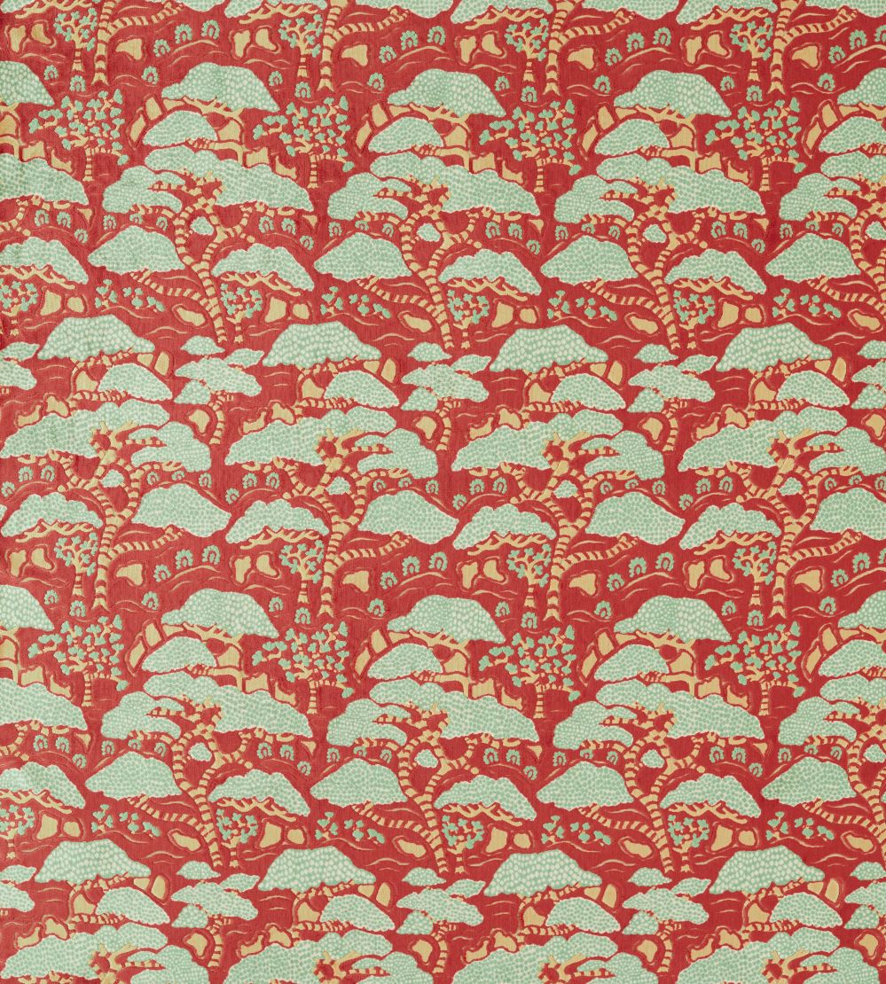 Bonsai & Gingko Fabric by Sanderson Ruby