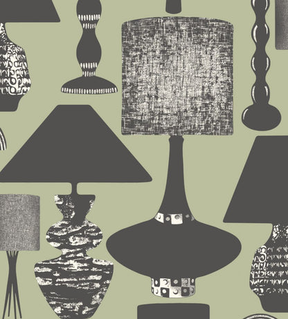 Boogie Lights Wallpaper by Ohpopsi Midnight Moss