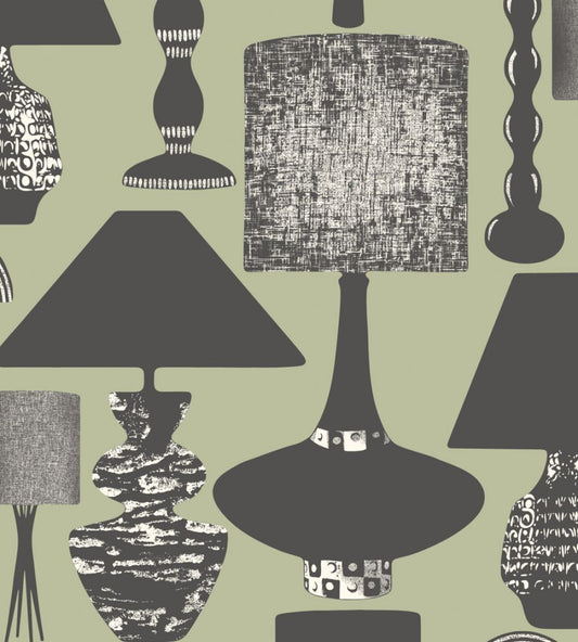 Boogie Lights Wallpaper by Ohpopsi Midnight Moss