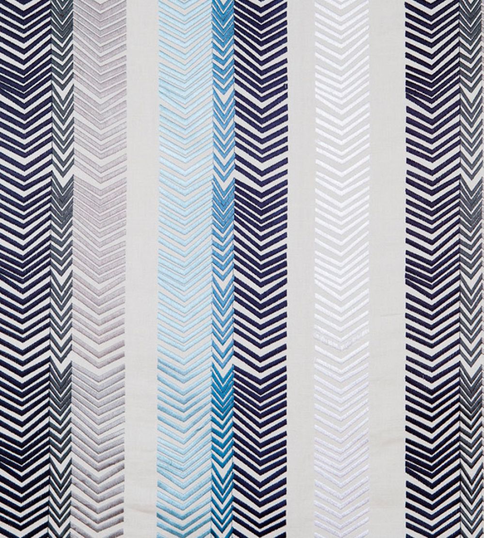 Bookend Fabric by Christopher Farr Cloth Indigo