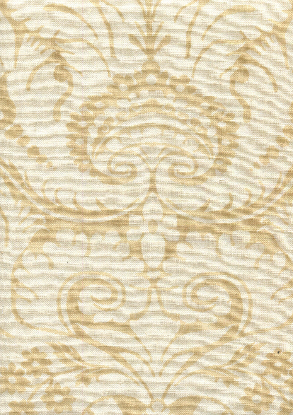 Borghese Background Beige on Taj Ecru fabric by Quadrille