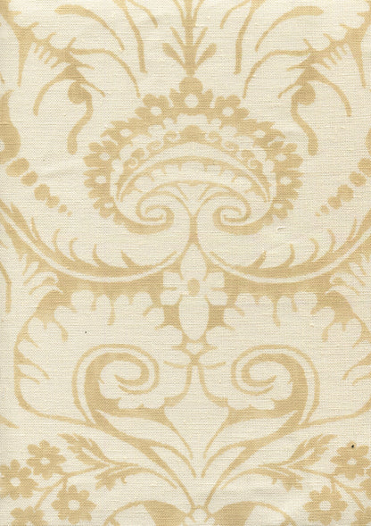 Borghese Background Beige on Taj Ecru fabric by Quadrille