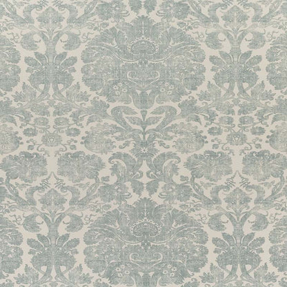 Borghese Two Color Small Scale Windsor Blue fabric by Quadrille