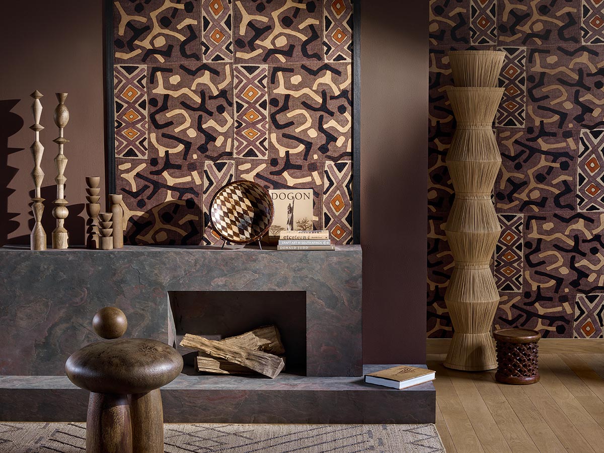 Borkou Wallpaper by Pierre Frey shown in a room setting (view 2)