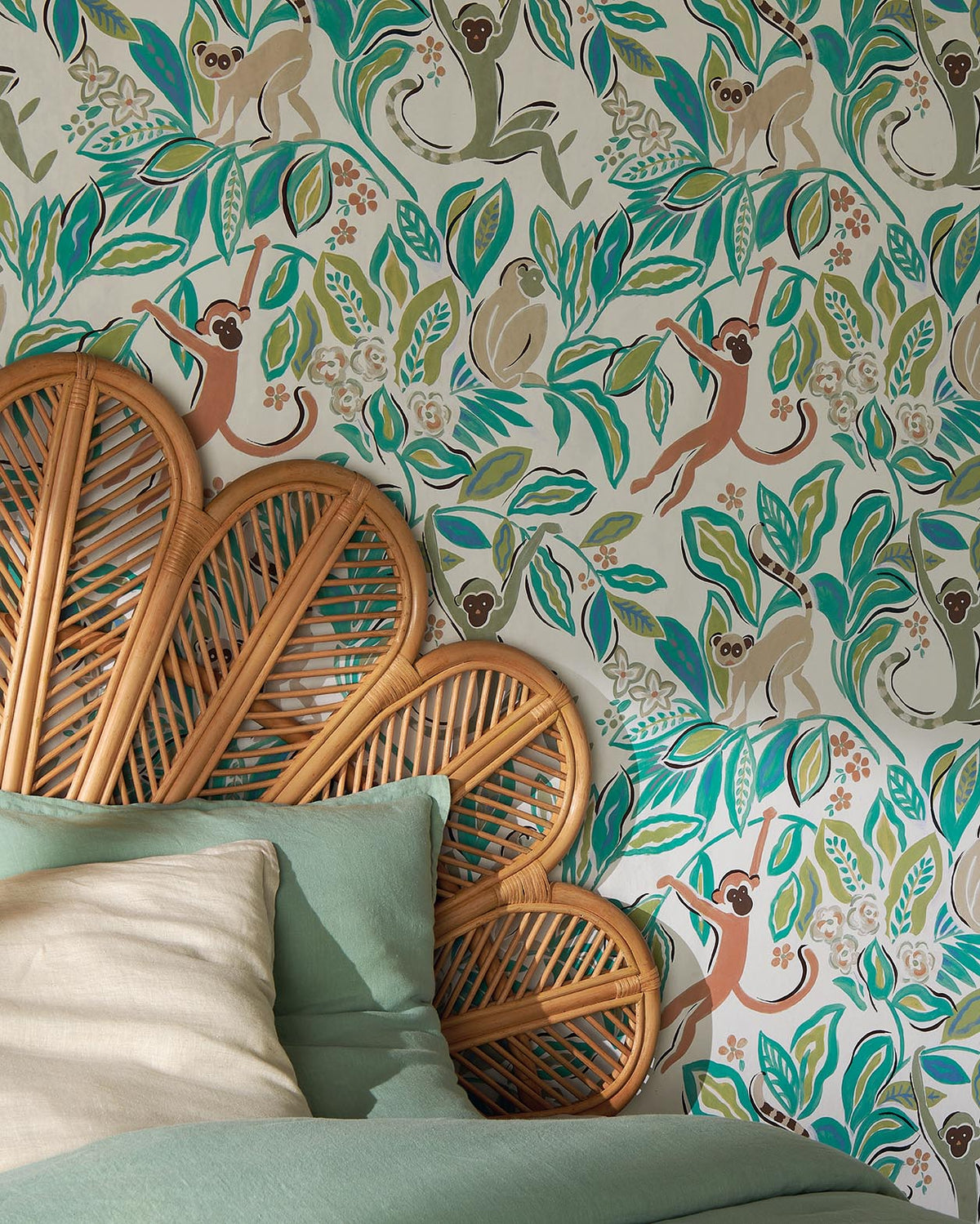 Borneo Wallpaper by Pierre Frey shown in a room setting (view 2)