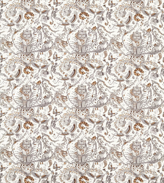 Bosque Dreams Fabric by Clarke & Clarke Bronze