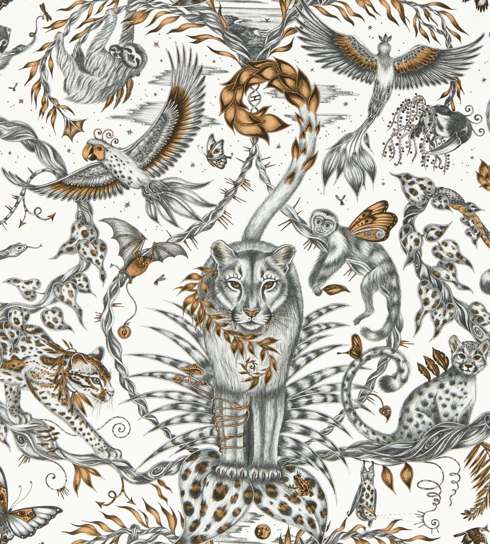 Bosque Dreams Wallpaper by Clarke & Clarke Bronze