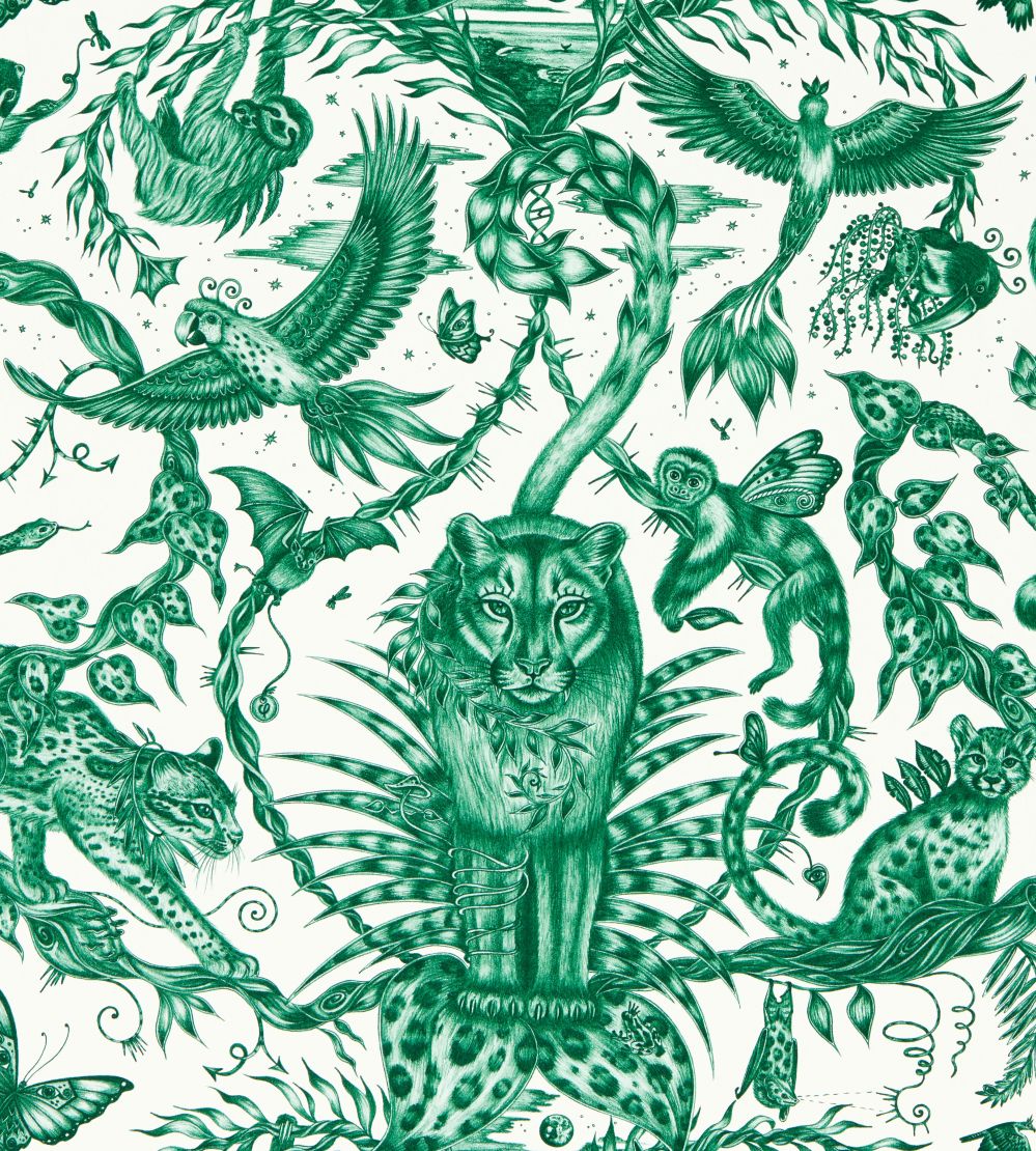 Bosque Dreams Wallpaper by Clarke & Clarke Seafoam