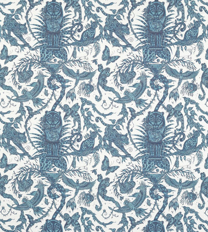 Bosque Dreams Jacquard Fabric by Clarke & Clarke Ink