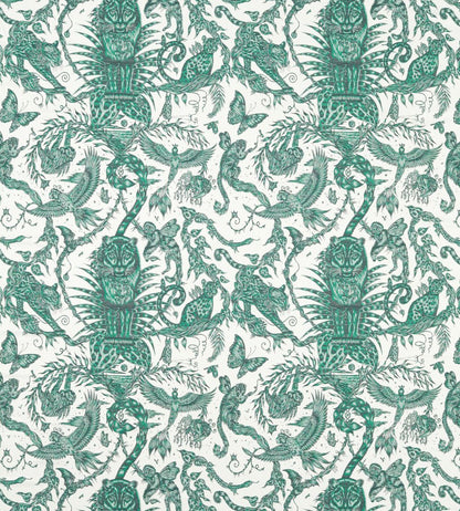 Bosque Dreams Jacquard Fabric by Clarke & Clarke Seafoam