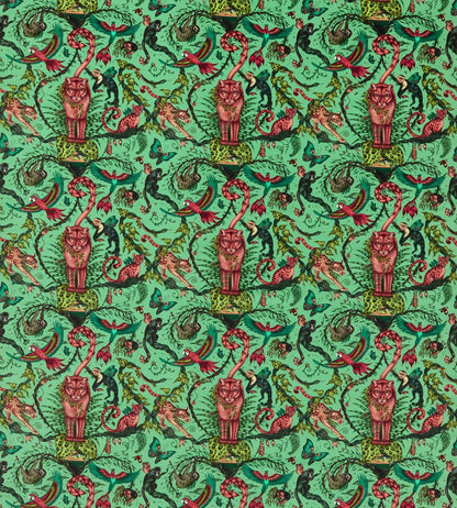 Bosque Dreams Velvet Fabric by Clarke & Clarke Aquamarine