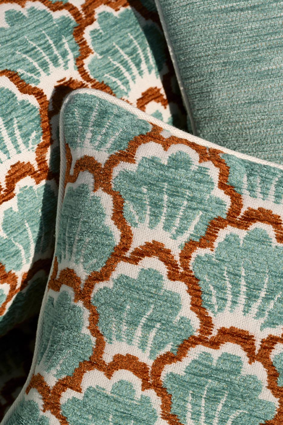 Bosquet Outdoor Fabric by Le Manach shown in a room setting (view 1)