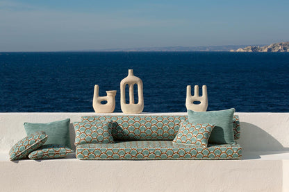 Bosquet Outdoor Fabric by Le Manach shown in a room setting (view 2)