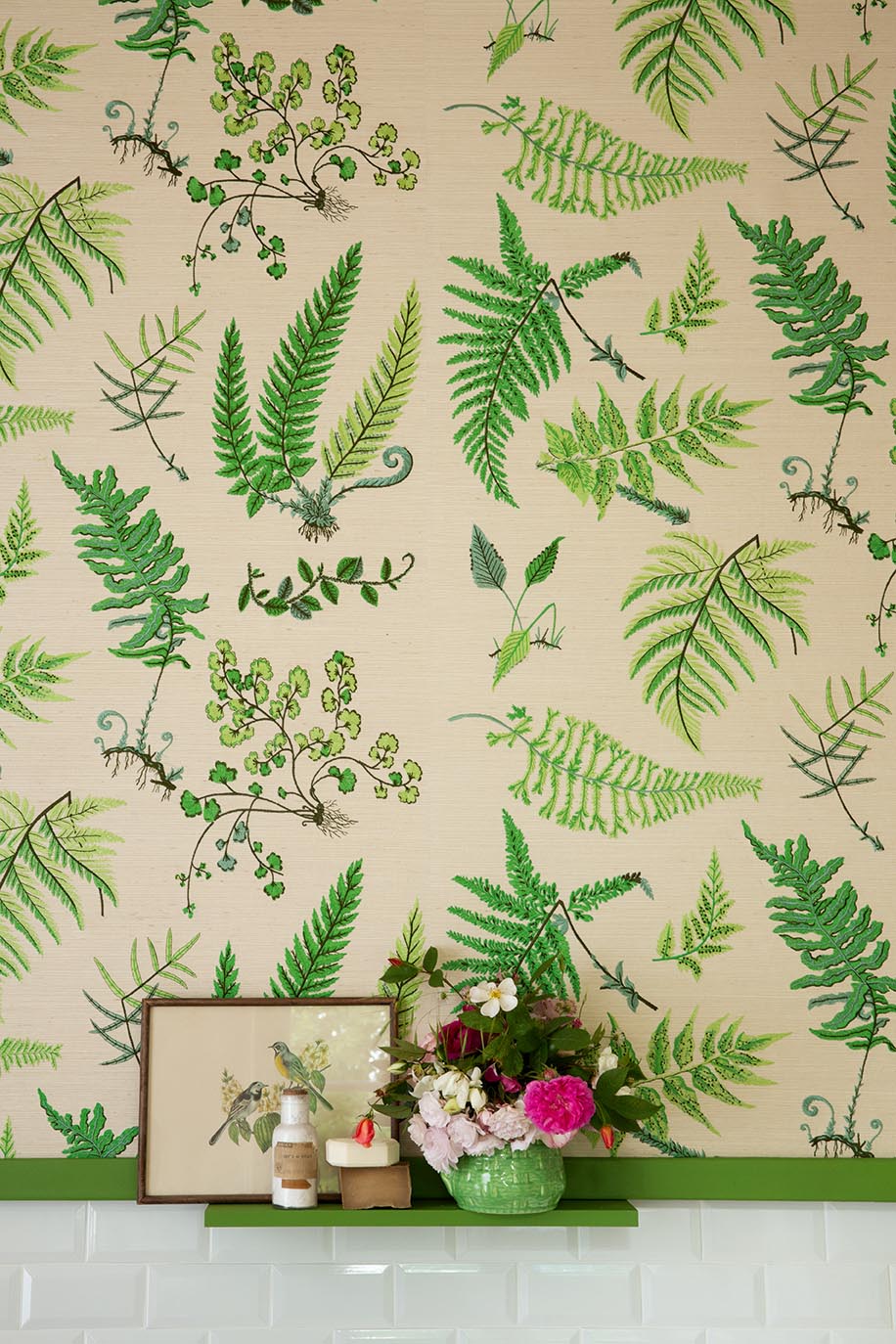 Botanique Wallpaper by Pierre Frey shown in a room setting (view 1)