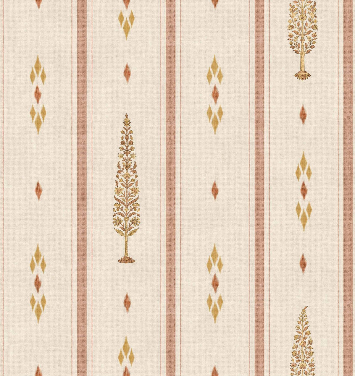 Boteh wallpaper by Coordonné in Petal, flat pattern view
