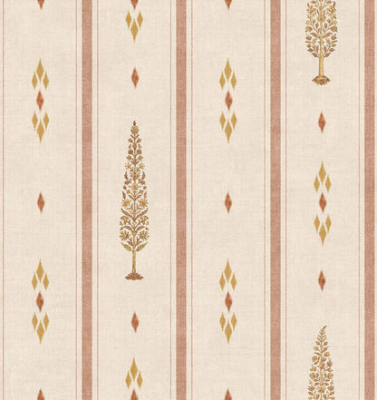 Boteh wallpaper by Coordonné in Petal, flat pattern view