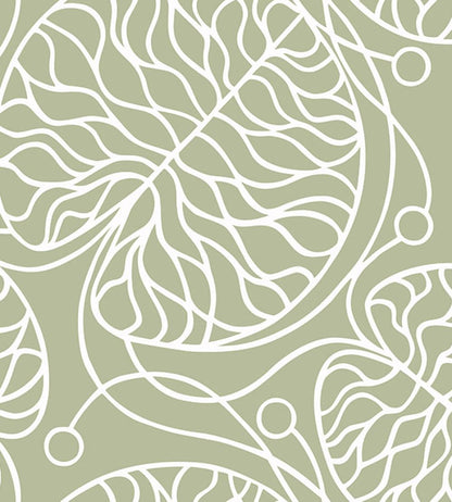Bottna Wallpaper by Marimekko Green