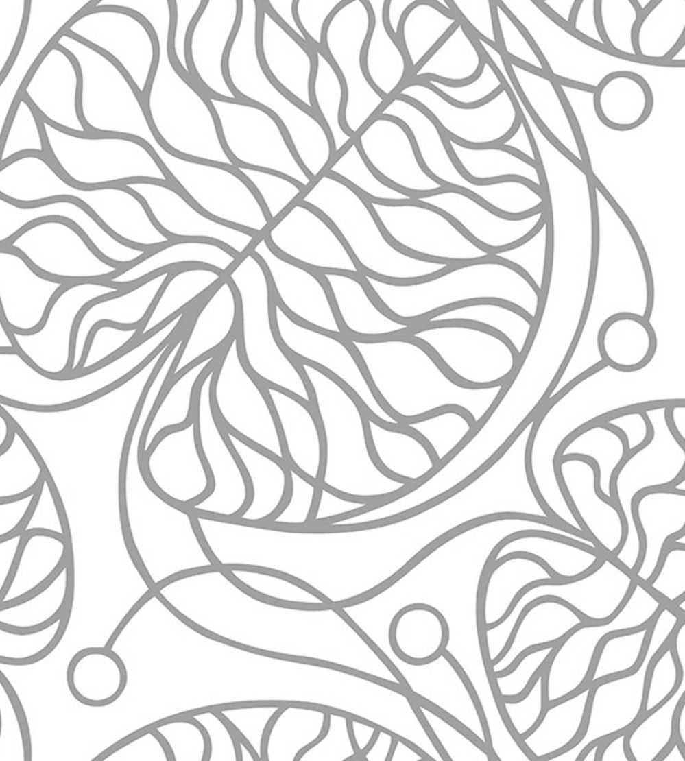 Bottna Metallic Wallpaper by Marimekko Silver