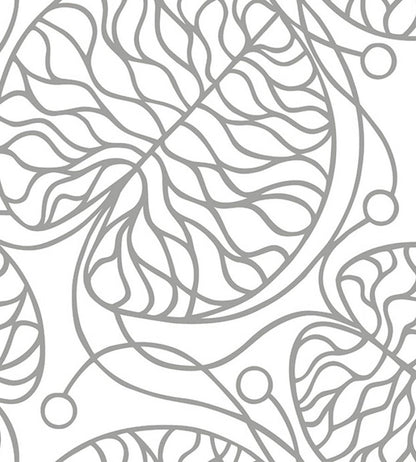 Bottna Metallic Wallpaper by Marimekko Silver