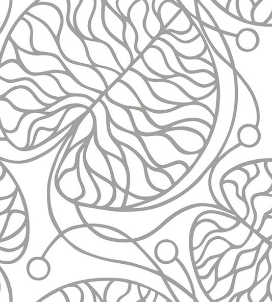 Bottna Metallic Wallpaper by Marimekko Silver