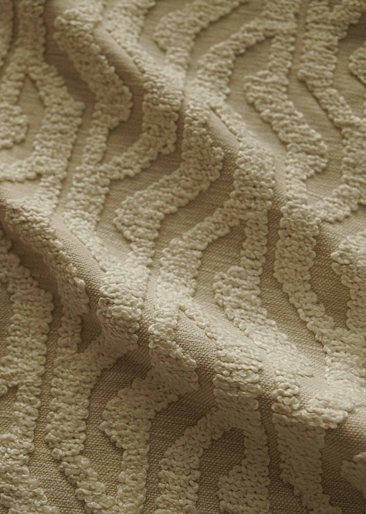BOUCLE fabric by Coordonné in NUDE, flat pattern view
