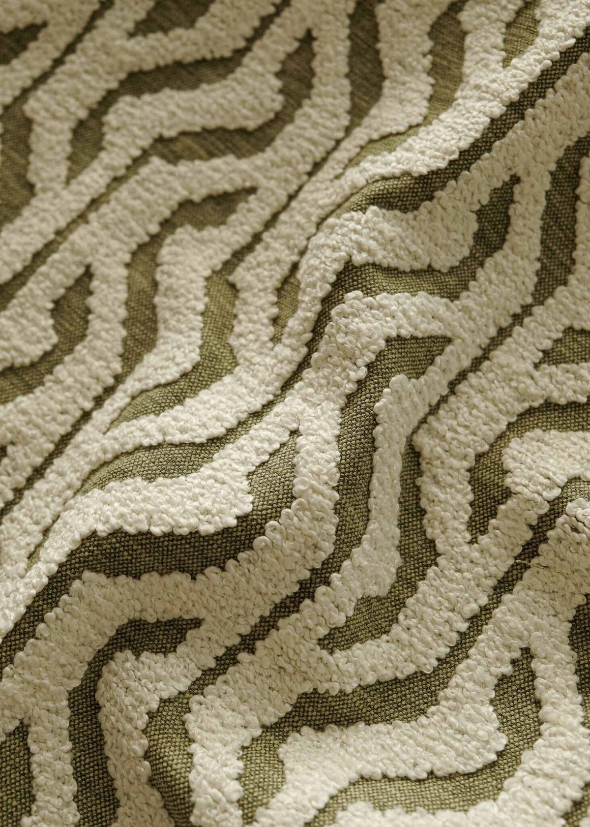 BOUCLE fabric by Coordonné in SALVIA, flat pattern view