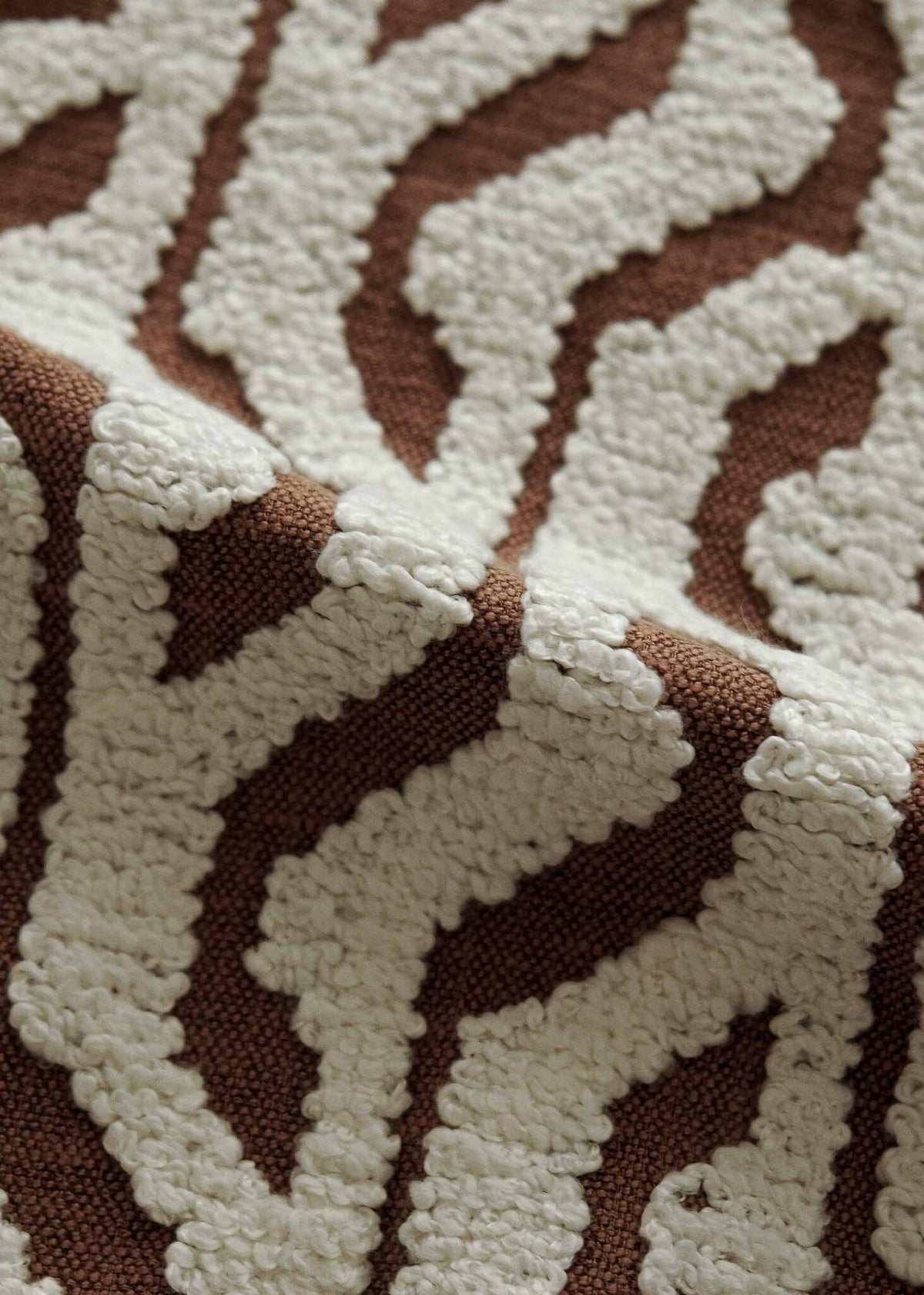BOUCLE fabric by Coordonné in TIERRA, flat pattern view