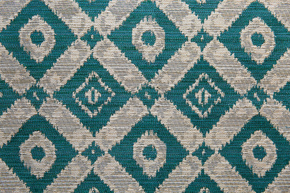 Bourgogne Fabric by Nicole Fabre in Peacock