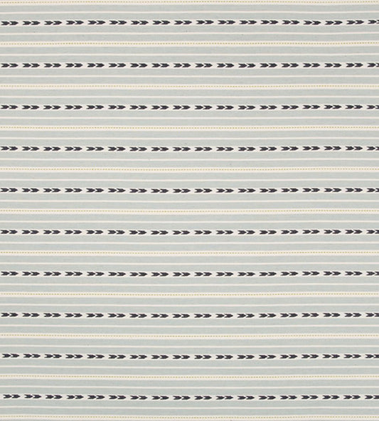 Bow And Arrow Fabric by Christopher Farr Cloth Aqua