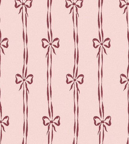 Bow Peep Wallpaper by Woodchip & Magnolia Cherry Pink