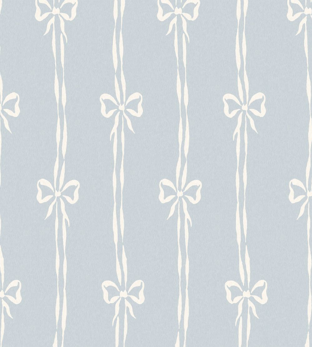 Bow Peep Wallpaper by Woodchip & Magnolia Dusky Blue