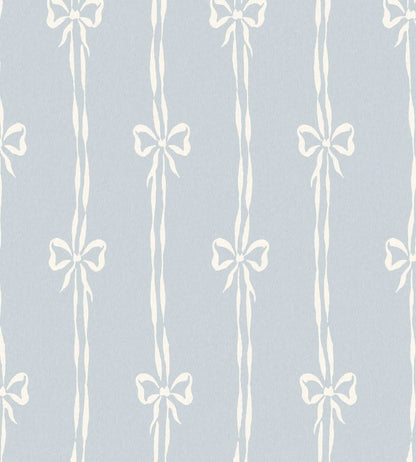 Bow Peep Wallpaper by Woodchip & Magnolia Dusky Blue