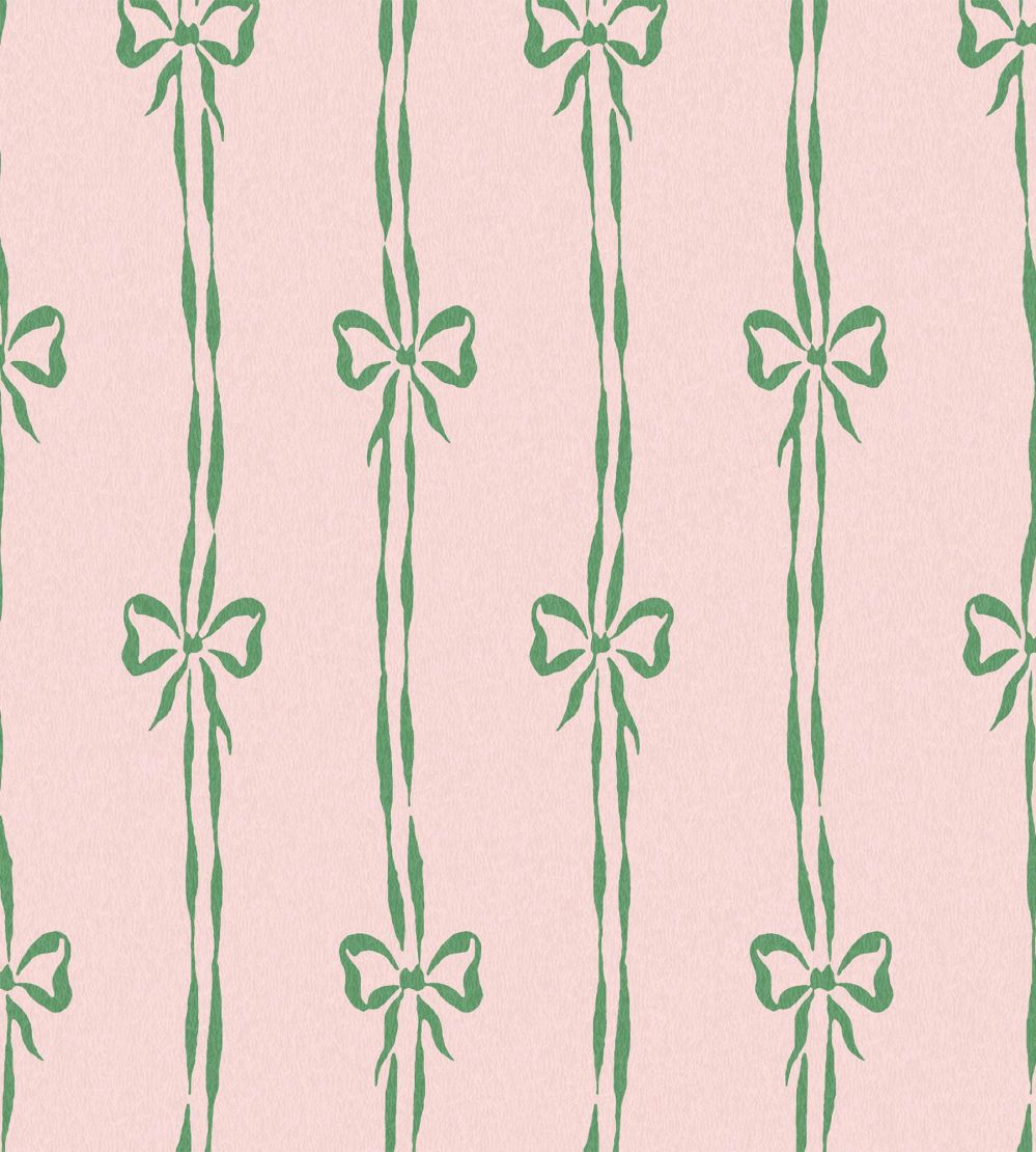 Bow Peep Wallpaper by Woodchip & Magnolia Pink Apple