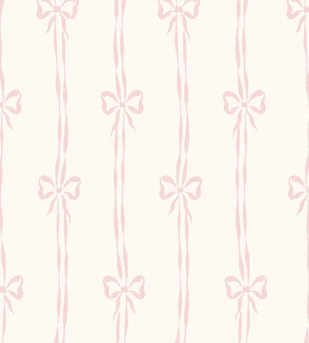 Bow Peep Wallpaper by Woodchip & Magnolia Pink Cloud