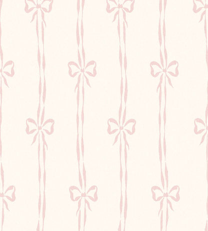 Bow Peep Wallpaper by Woodchip & Magnolia Pink Cloud