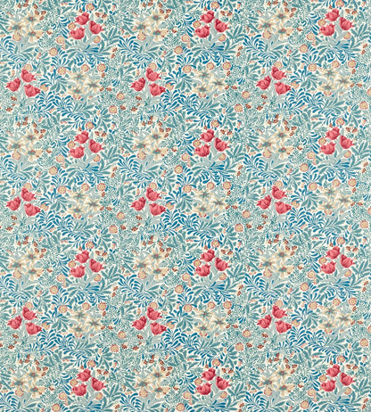Bower Fabric by Morris & Co Barbed Berry/Indigo