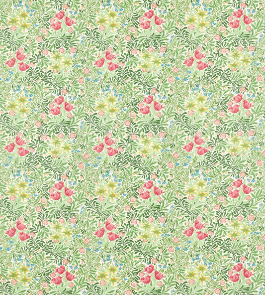 Bower Fabric by Morris & Co Boughs Green/Rose