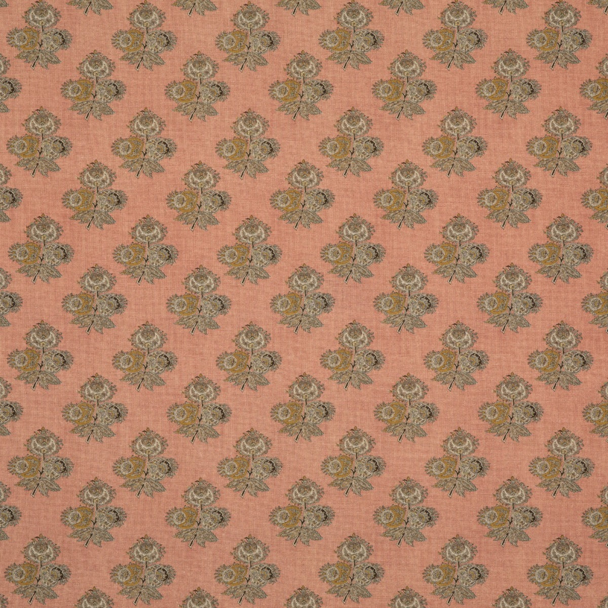 Poppy Paisley Fabric by G P & J Baker in Blush