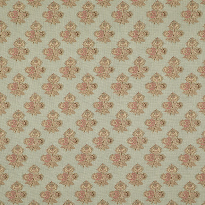 Poppy Paisley Fabric by G P & J Baker in Aqua