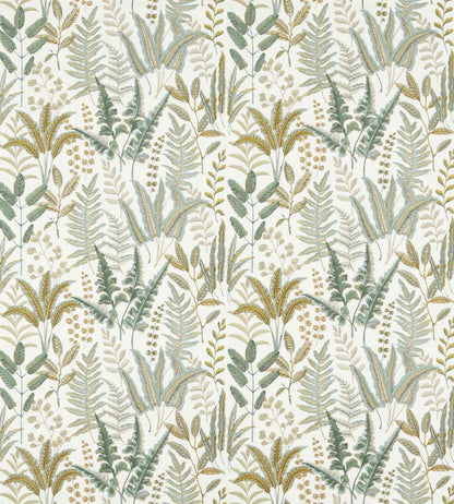 Bracken Embroidered Fabric by Clarke & Clarke Glade