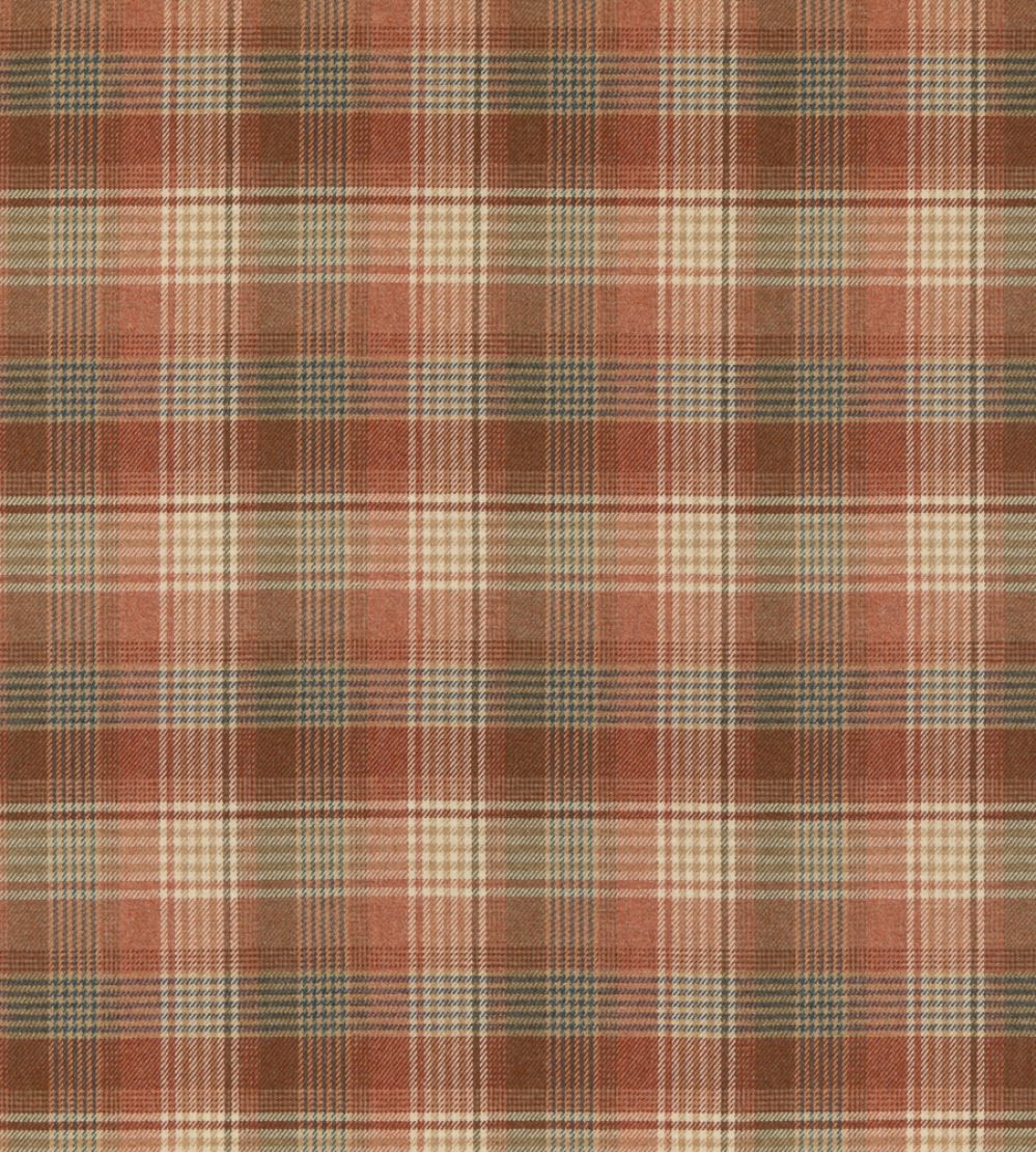 Braemar Fabric by Mulberry Home Russet